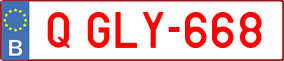 Trailer License Plate